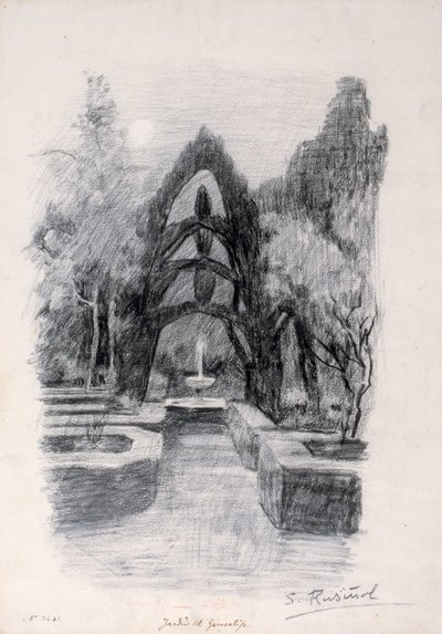 A Generalife kertjei alkotó: Santiago Rusiñol